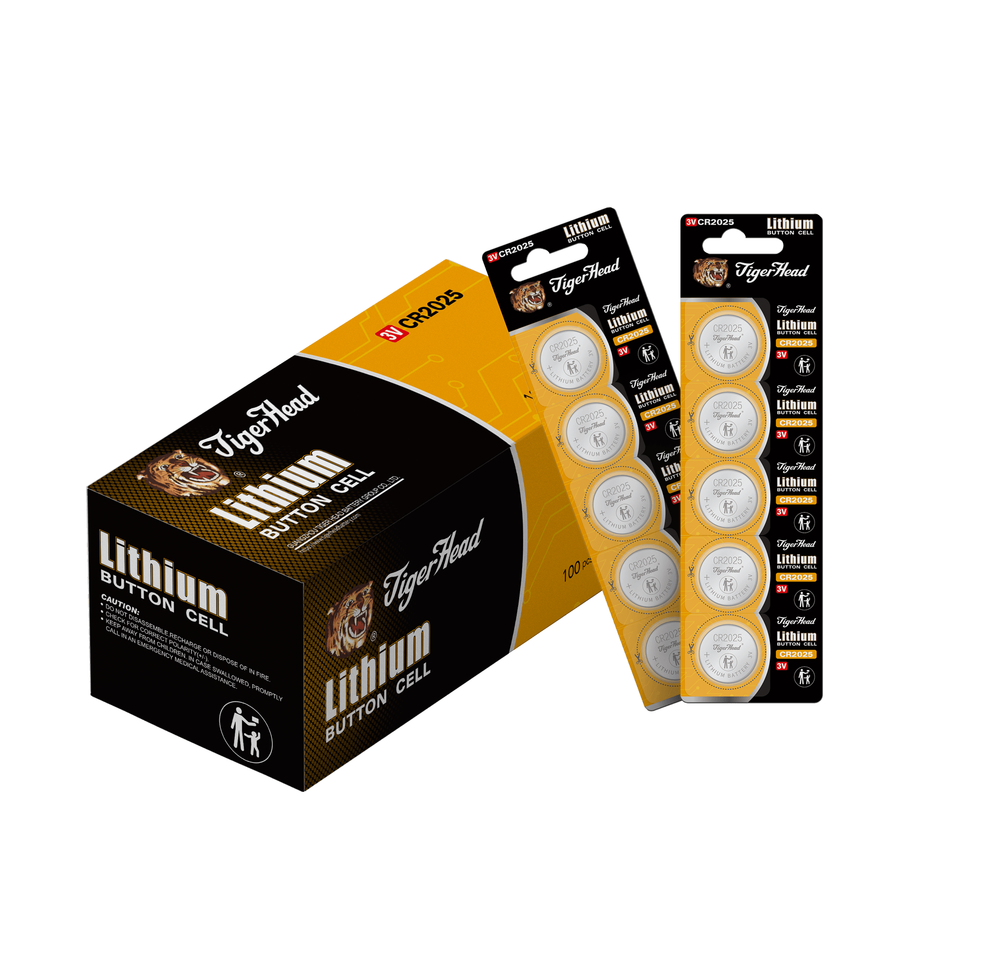 بطارية ليثيوم زرية برأس النمر 3 فولت Cr2016/Cr2032/Cr2025